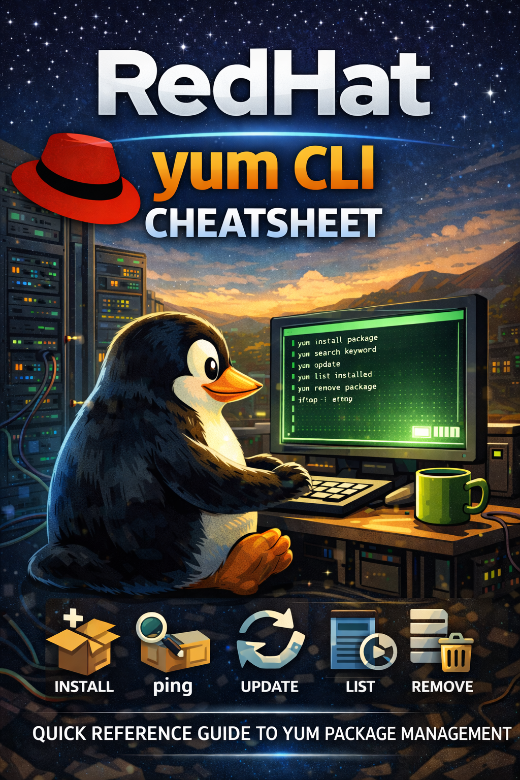 Cover image for RedHat YUM CLI CheatSheet