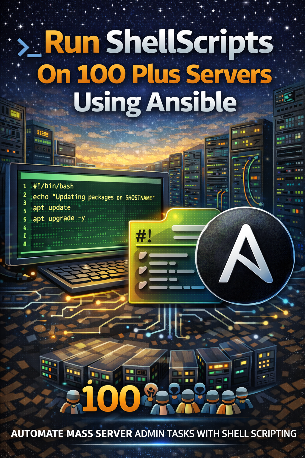 Cover image for Run ShellScripts On 100 Plus Servers Using Ansible