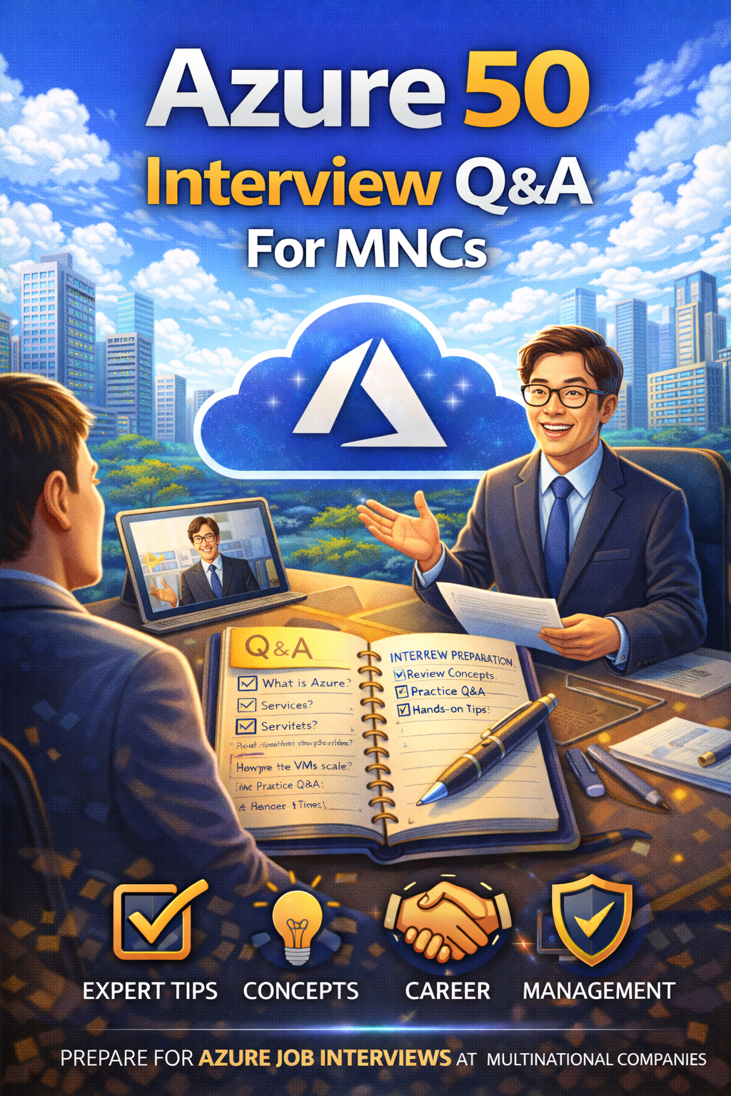 Cover image for Azure 50 Interview Q&A For MNCs
