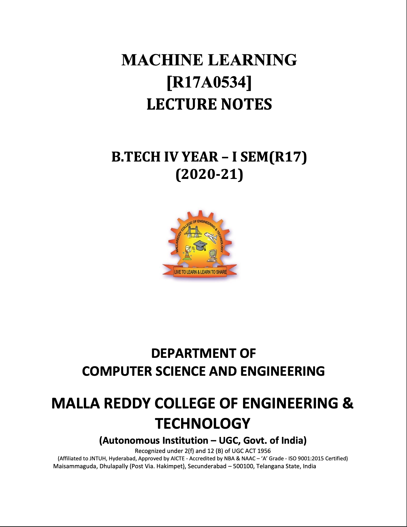 Cover image for Machine Learning a