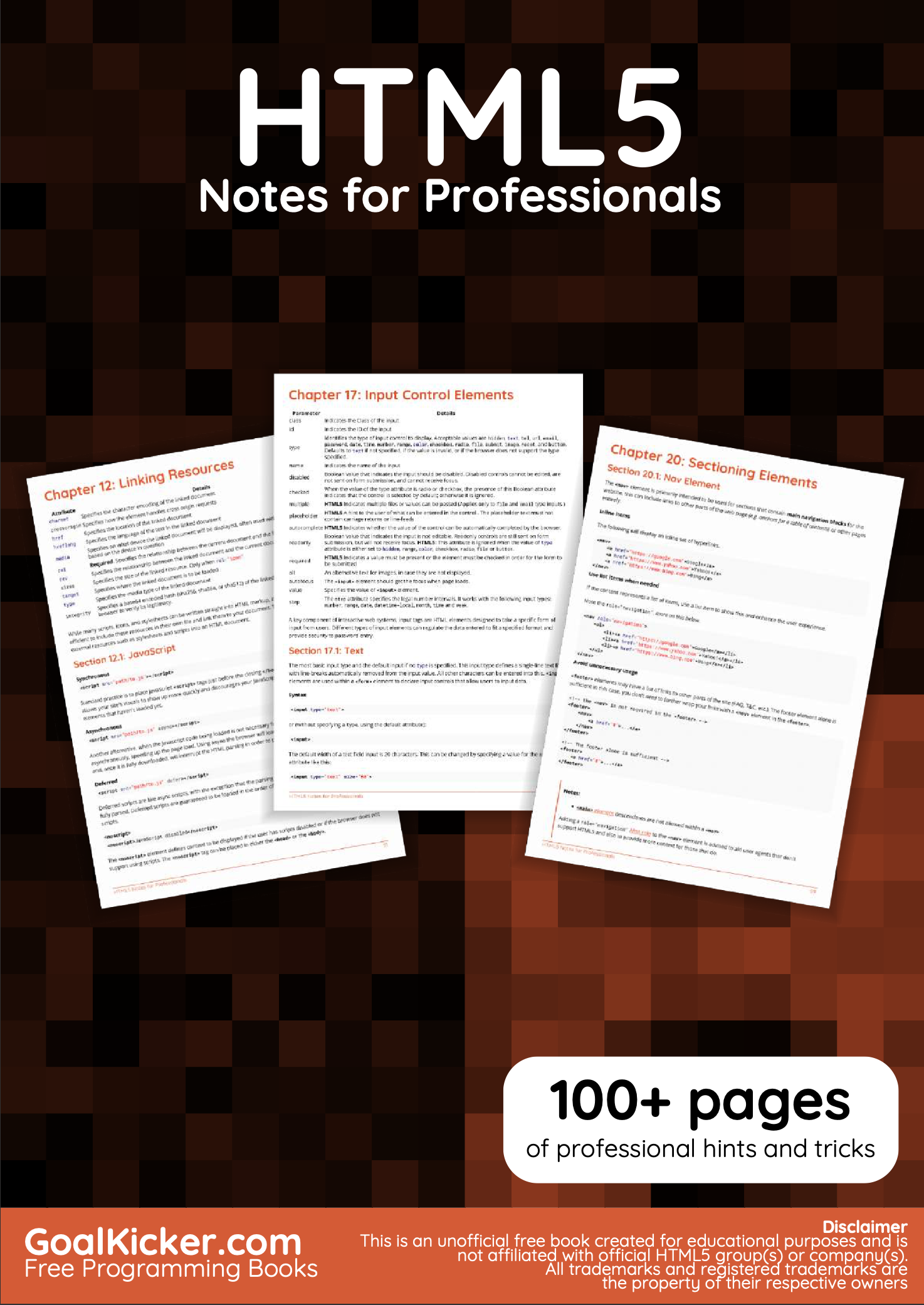 Cover image for HTML5 For Professionals