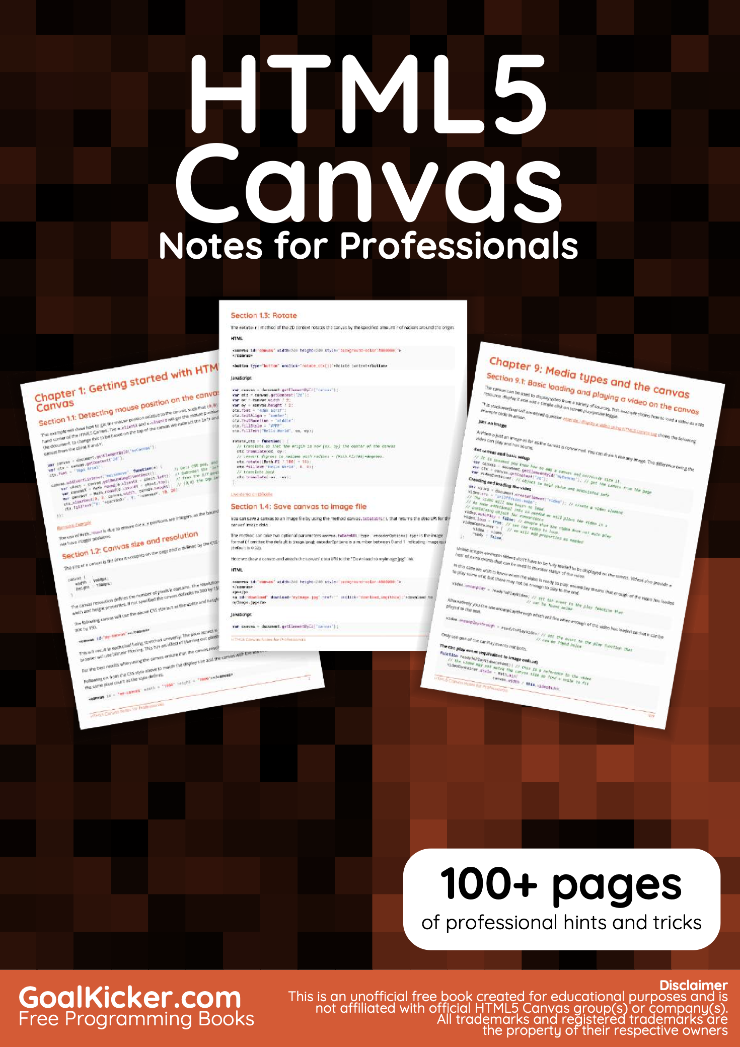 Cover image for HTML5 CANVAS For Professionals