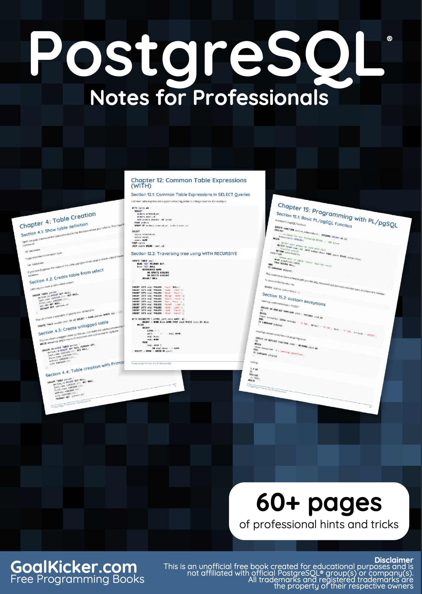 Cover image for PostgreSQL Notes For Professionals