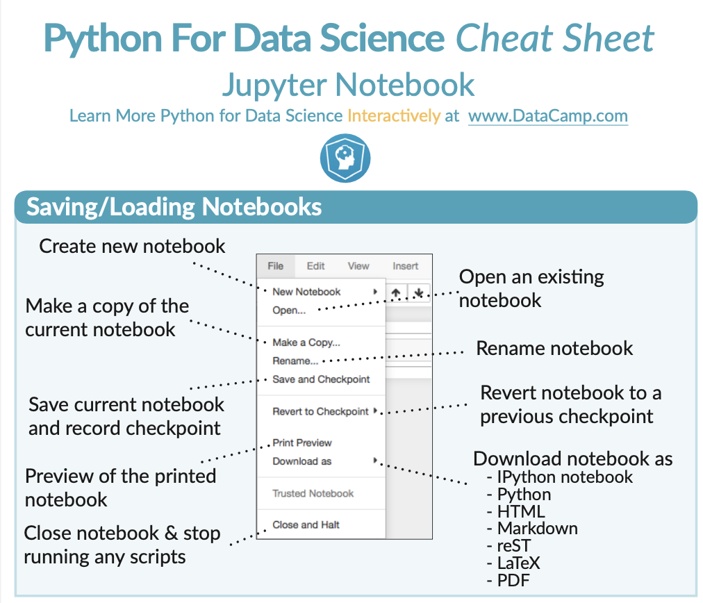 python for datascience cheat sheet